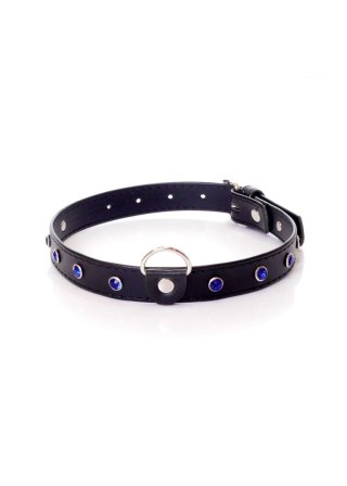 Fetish B - Series Collar - 2 cm navy blue crystal Fetish B - Series