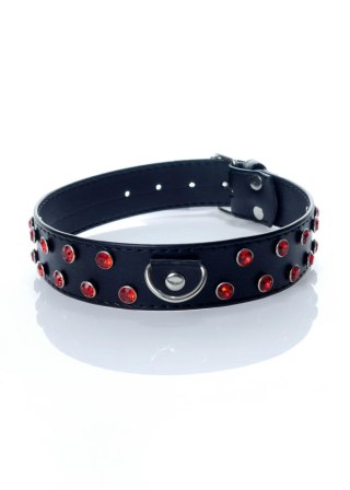 Fetish B - Series - Collar 3 cm. red crystal Fetish B - Series