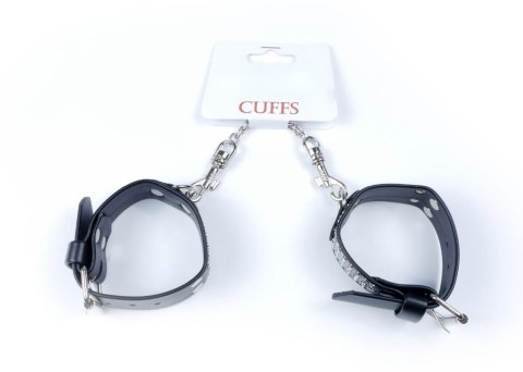 Fetish B - Series Handcuffs with cristals 3 cm Silver Fetish B - Series