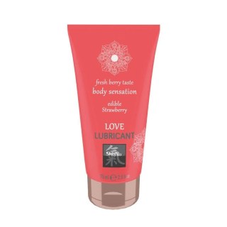 Żel- SHIATSU Love lubricant edible STRAWBERRY Hot