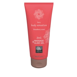 Żel/sprej-Shiatsu 2in1 Massage-Glide Strawberry scent 200ml. Hot