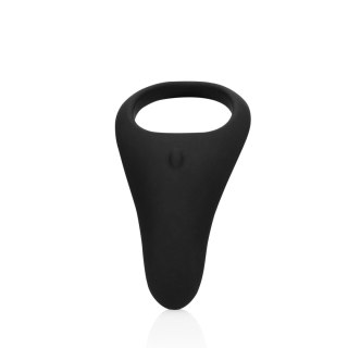 Pointed Vibrating Cock Ring - Licorice Black Loveline