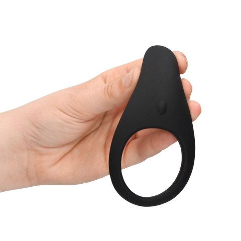 Pointed Vibrating Cock Ring - Licorice Black Loveline