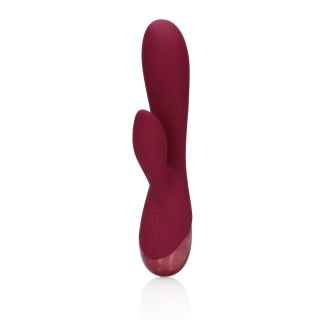 Smooth Silicone Rabbit Vibrator - Dark Cherry Loveline