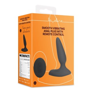 Loveline Smooth Vibrating wibrujący korek analny 11,5 cm czarny