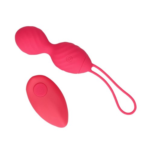 Vibrating Egg with Remote Control - Strawberry Red Loveline