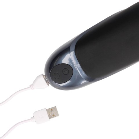 Vibrating Masturbator Sleeve - Licorice Black Loveline