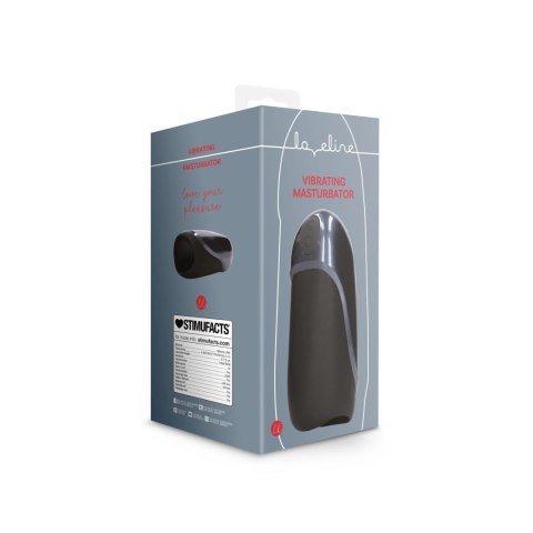 Vibrating Masturbator Sleeve - Licorice Black Loveline