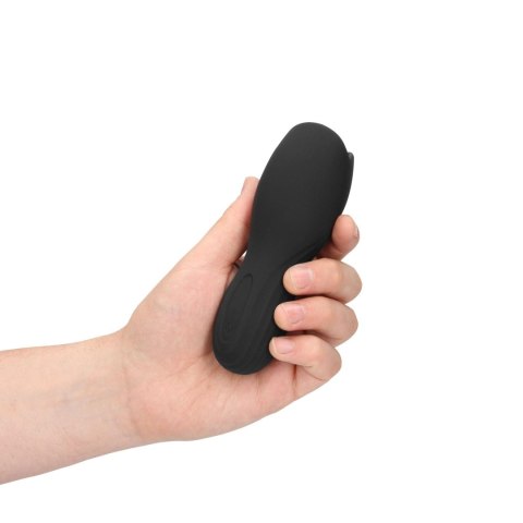 Vibrating Masturbator Sleeve - Licorice Black Loveline