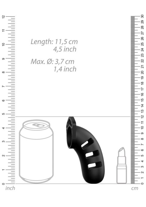 Pas cnoty na penisa model nr 21 czarny - ManCage