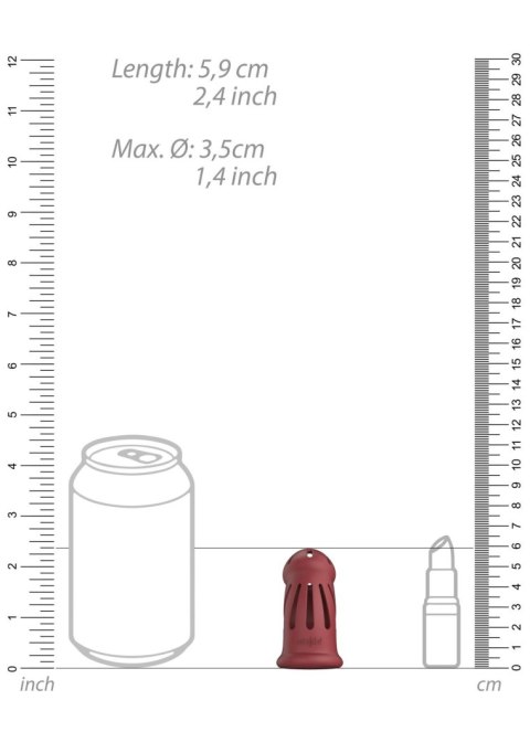 Pas cnoty na penisa model nr 28 czerwony - ManCage