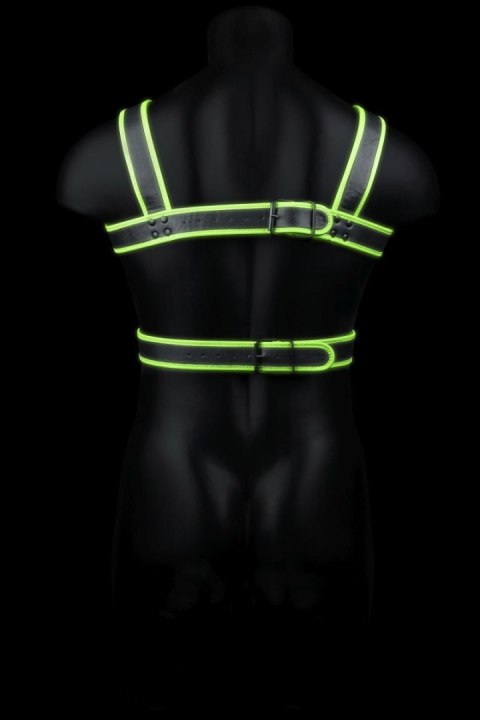 Body harness, świecący w ciemności, regulowany, BDSM, S/M