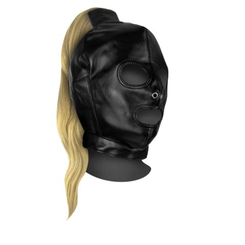 Mask with Blonde Ponytail - Black Ouch!