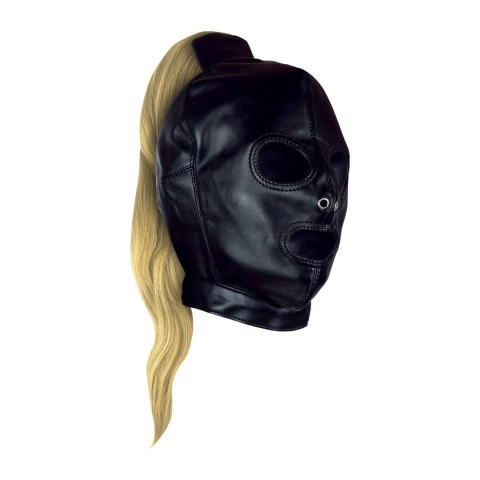 Mask with Blonde Ponytail - Black Ouch!