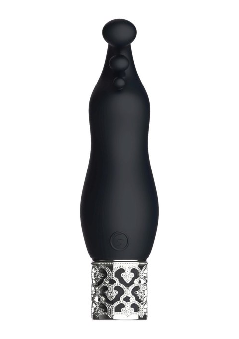 Exquisite - Rechargeable Silicone Bullet - Black Royal Gems