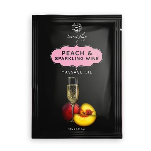 PEACH & SPARKLING WINE MASSAGE OIL 10 ML Secret Play