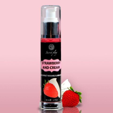 STRAWBERRY & CREAM HOT EFFECT KISSABLE LUBRICANT 50 ML Secret Play