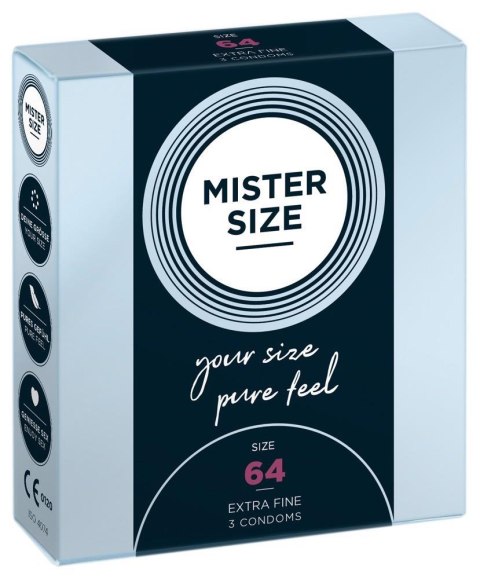 Mister Size 64mm pack of 3 MISTER SIZE