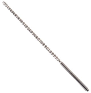 Dilator do cewki moczowej penisa śr. 6 mm dł. 24 cm srebrny - Penisplug