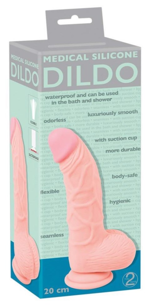 Medical Silicone Dildo 20 cm Medical Silicone