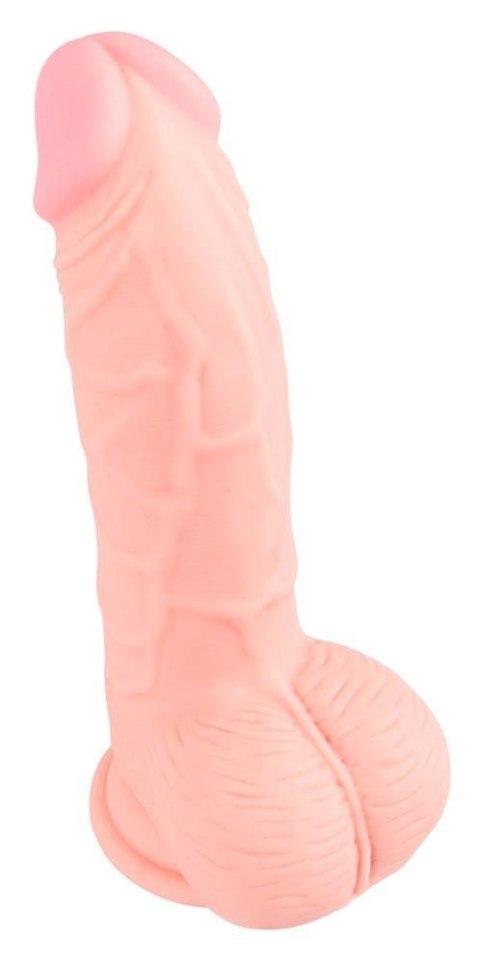 Dildo realistyczne 20 cm z przyssawką – silikon medyczny, elastyczne