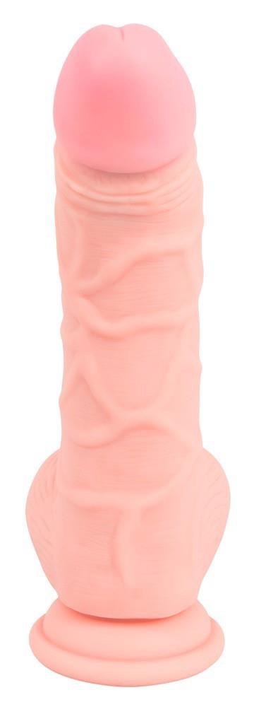 Dildo realistyczne 20 cm z przyssawką – silikon medyczny, elastyczne