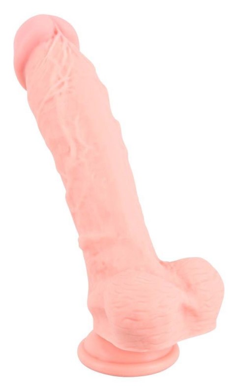 Dildo realistyczne 24 cm z przyssawką – silikon medyczny, elastyczne