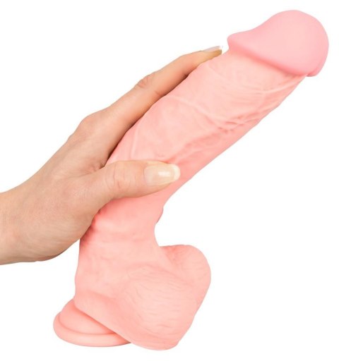 Dildo realistyczne 24 cm z przyssawką – silikon medyczny, elastyczne