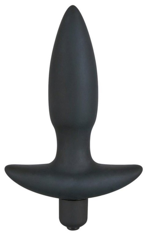 Black Velvets Vibrating Plug S wibrujący korek analny 13 cm czarny