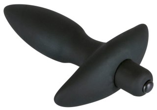 Black Velvets Vibrating Plug S wibrujący korek analny 13 cm czarny