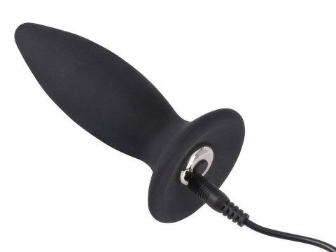 Black Velvets Rechargeable Plug S wibrujący korek analny 11 cm czarny