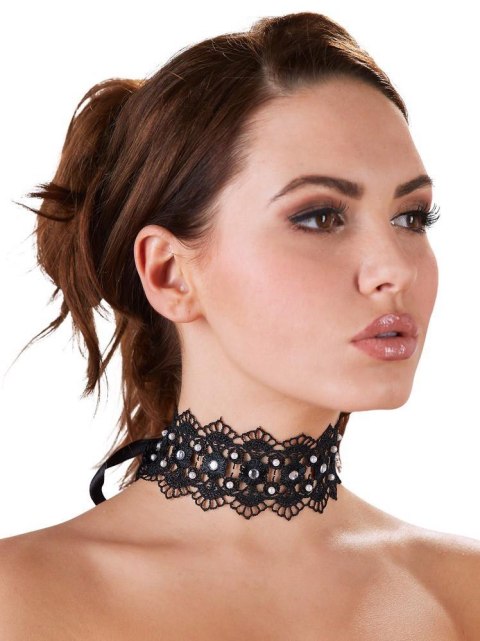 Embroidered Choker+Rhinestones Cottelli ACCESSOIRES