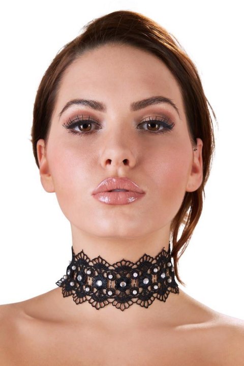 Embroidered Choker+Rhinestones Cottelli ACCESSOIRES