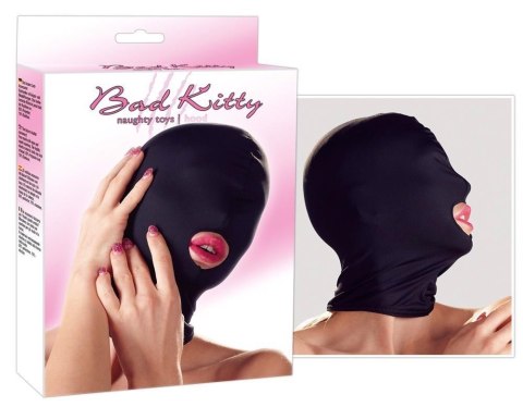 Head mask mouth black BK Bad Kitty