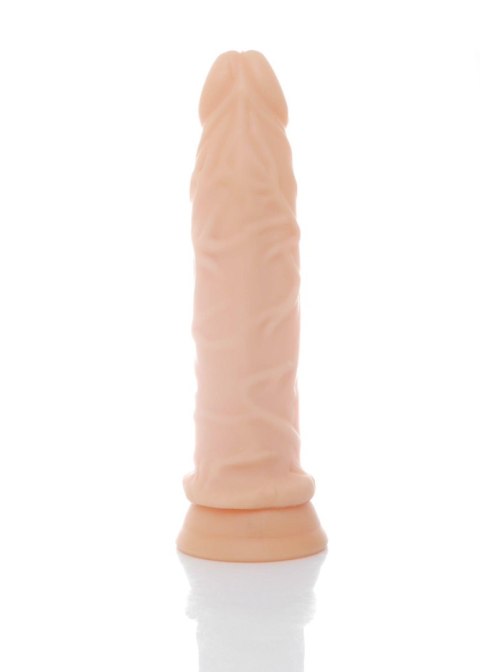 Realistyczne dildo 19,5 cm – miękka cyber skóra, przyssawka, elastyczne