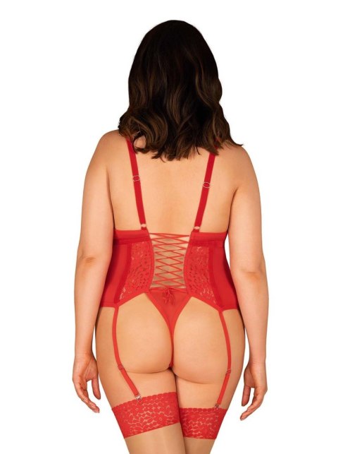 Bielizna-Blossmina gorset i stringi 6XL/7XL Obsessive