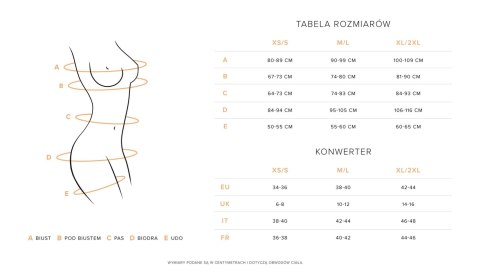 Blomentis body otwarte XS/S Obsessive