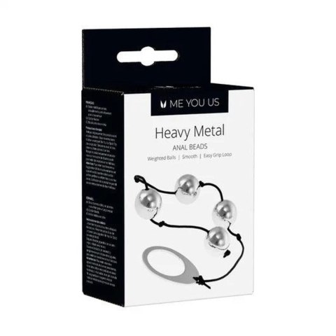 Kulki- Me You Us Heavy Metal Anal Beads Silver Me You Us