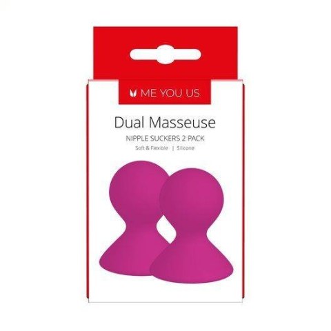 Pompka- Me You Us Dual Masseuse Silicone Nipple Suckers 2 Pack Purple Me You Us