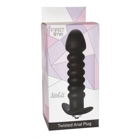 Lola Toys Twisted wibrujący korek analny czarny