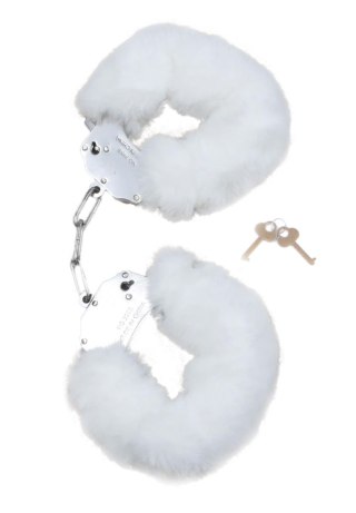 Kajdanki Fetish B - Series - Furry Cuffs White Fetish B - Series