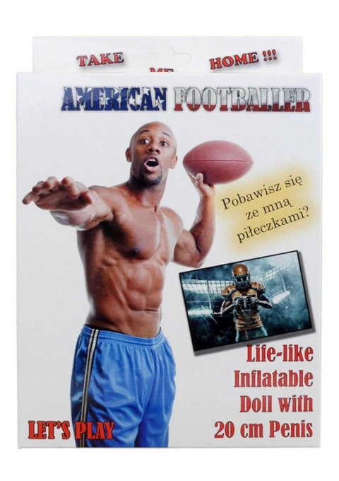 American Footballer Male dmuchana lalka erotyczna - B - Series