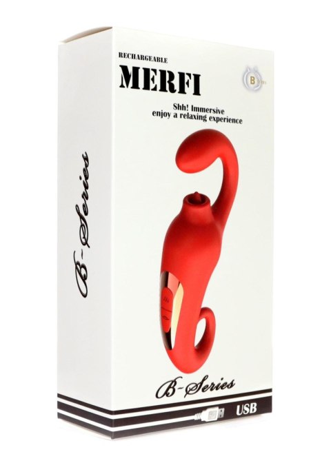 Wibrator-Merfi, 10 vibration functions, 10 frequency tongue licking USB B - Series Power