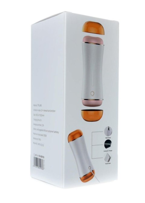 Masturbator - B - Series - Vibrating Masturbation Cup USB 10 function + Interactive Function / Double Ends B - Series Fox