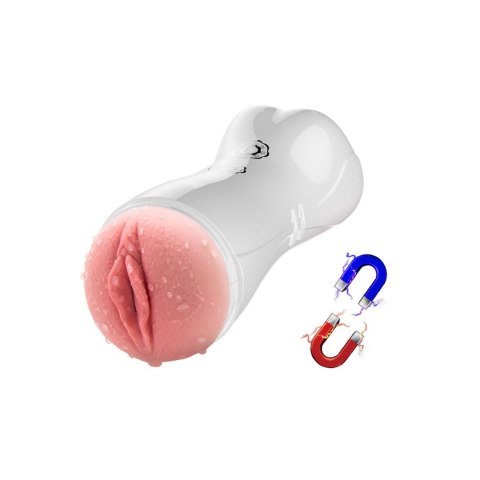 Pulsacyjny masturbator wibrujący z efektami dźwiękowymi – USB, 7+7 trybów