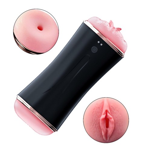 Masturbator-Vibrating Masturbation Cup USB 10 function + Interactive Function / Double Ends B - Series Fox