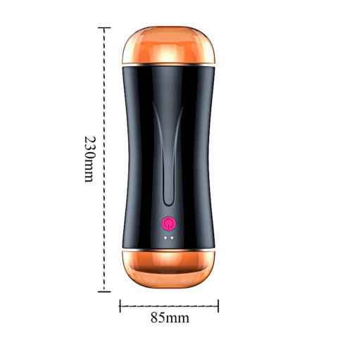 Masturbator-Vibrating Masturbation Cup USB 10 function + Interactive Function / Double Ends B - Series Fox