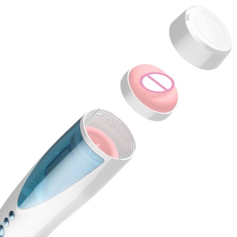 Masturbator-Vibrating, Rotating and Flashing Masturbation USB 10+10 Function / Talk Mode B - Series Fox