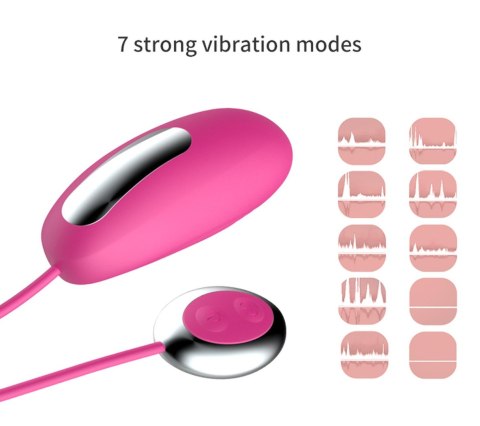 Stymulator-Silicone Clit Massager USB 7 function / Heating B - Series Fox