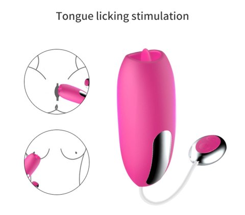 Stymulator-Silicone Clit Massager USB 7 function / Heating B - Series Fox